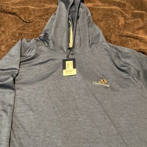 Galloway National Golf Club Peter Millar Blue Hoodie Shirt